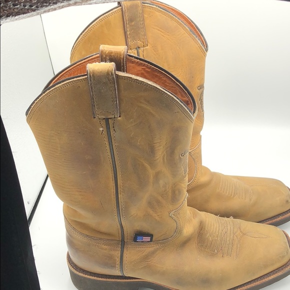 square toe chippewa boots